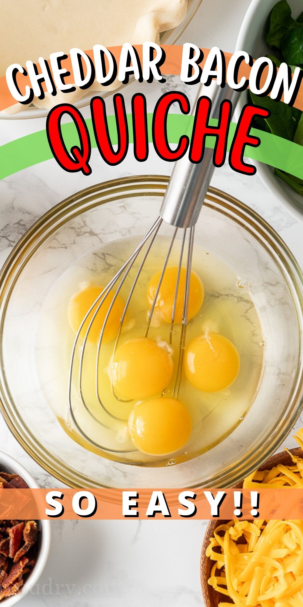 Bacon Cheddar Quiche Recipe I Wash You Dry