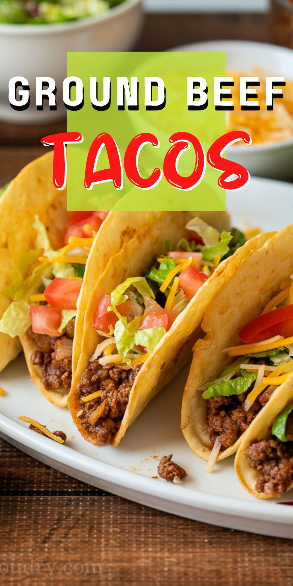 Ground Beef Tacos Recipe - I Wash You Dry