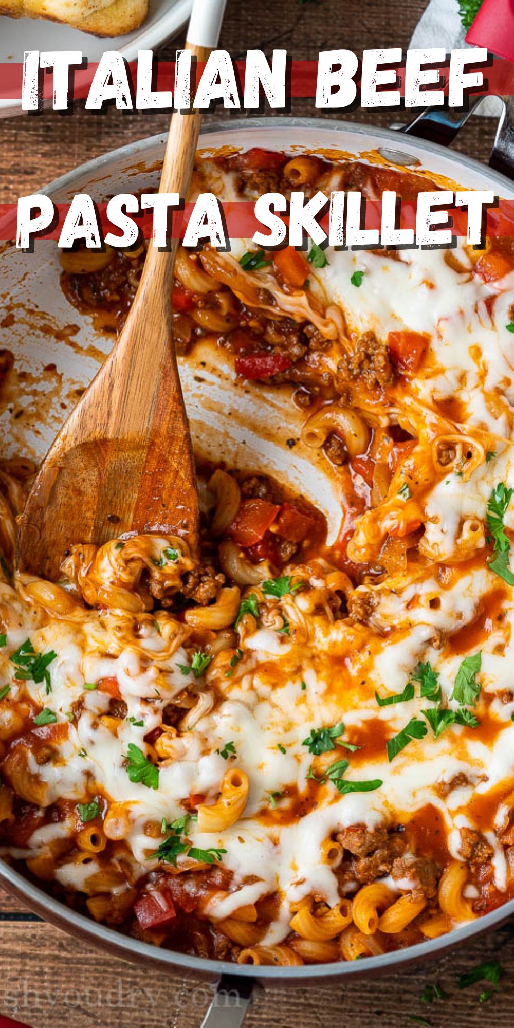 Italian Beef Pasta Skillet - I Wash You Dry