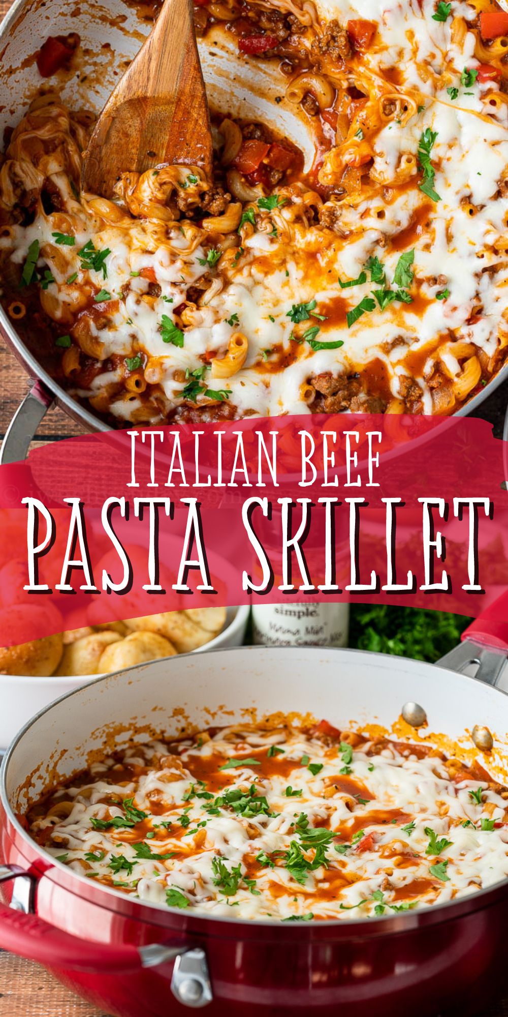 Italian Beef Pasta Skillet - I Wash You Dry