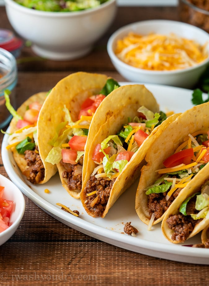 Ground Beef Tacos Recipe | I Wash You Dry