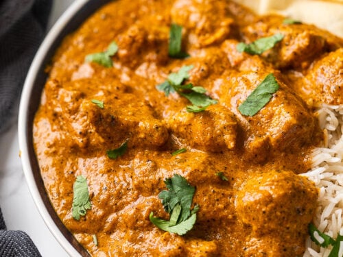 This authentic recipe for butter chicken is a quick and easy weeknight dinner. Best served over rice with naan bread on the side.