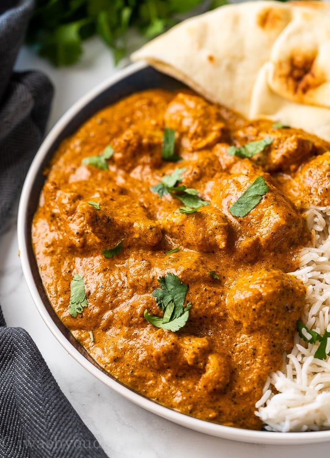 This authentic recipe for butter chicken is a quick and easy weeknight dinner. Best served over rice with naan bread on the side.