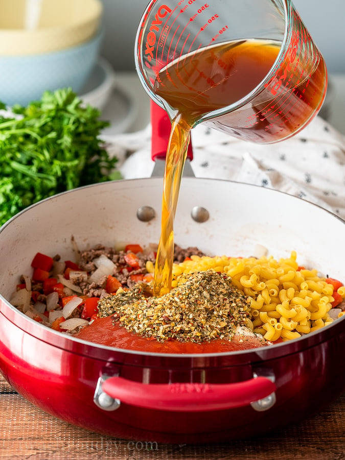 Ground Beef & Pasta Skillet