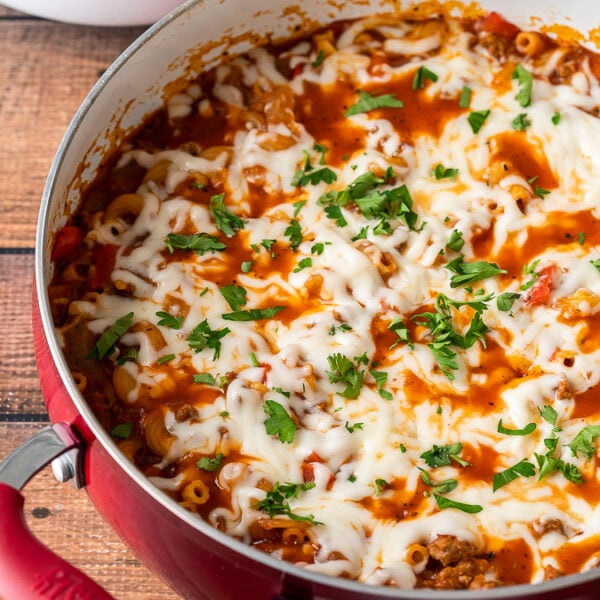 Italian Beef Pasta Skillet - I Wash You Dry