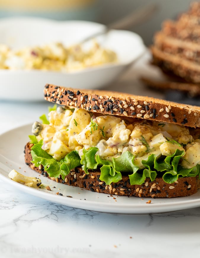 Egg Salad Sandwiches are best when served right away for maximum freshness and flavor!