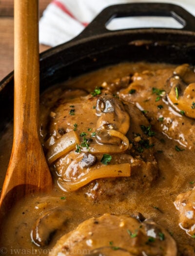 Brown Mushroom Gravy for Salisbury Steaks Recipe