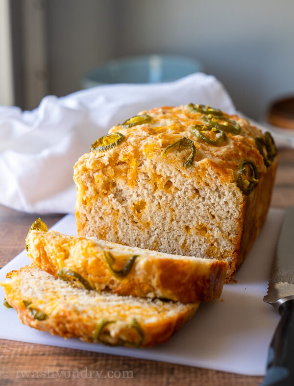 Cheesy Jalapeño Beer Bread Recipe I Wash You Dry