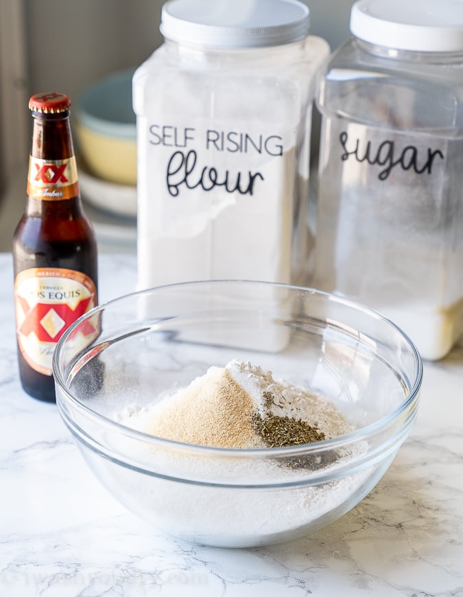 Basic ingredients needed to make Beer Bread