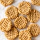 These 5 Ingredient Peanut Butter Cookies are so simple and quick to make. No flour, no chilling, resulting in a chewy, dense inside with a crisp cookie outside. 