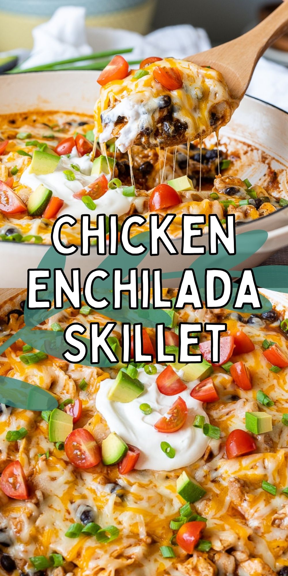 Chicken Black Bean Enchilada Skillet - I Wash You Dry