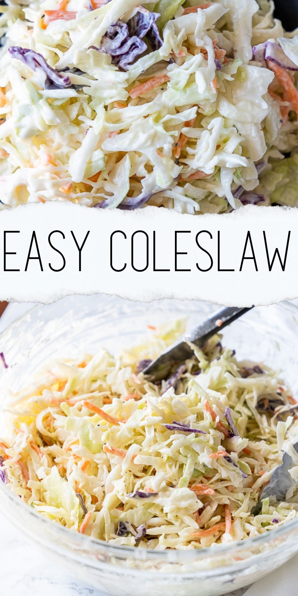 Simple Coleslaw Recipe - I Wash You Dry