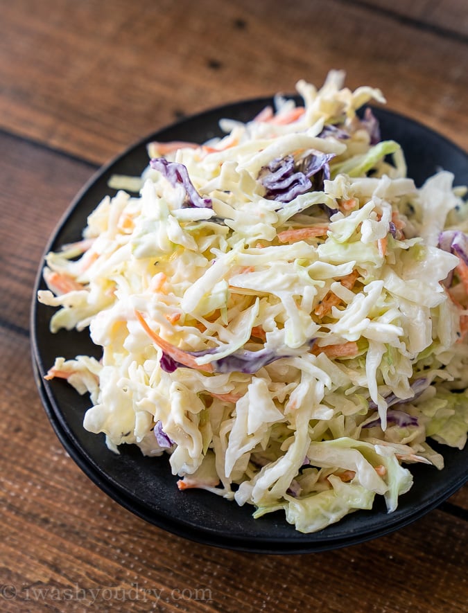 Simple Coleslaw Recipe - I Wash You Dry