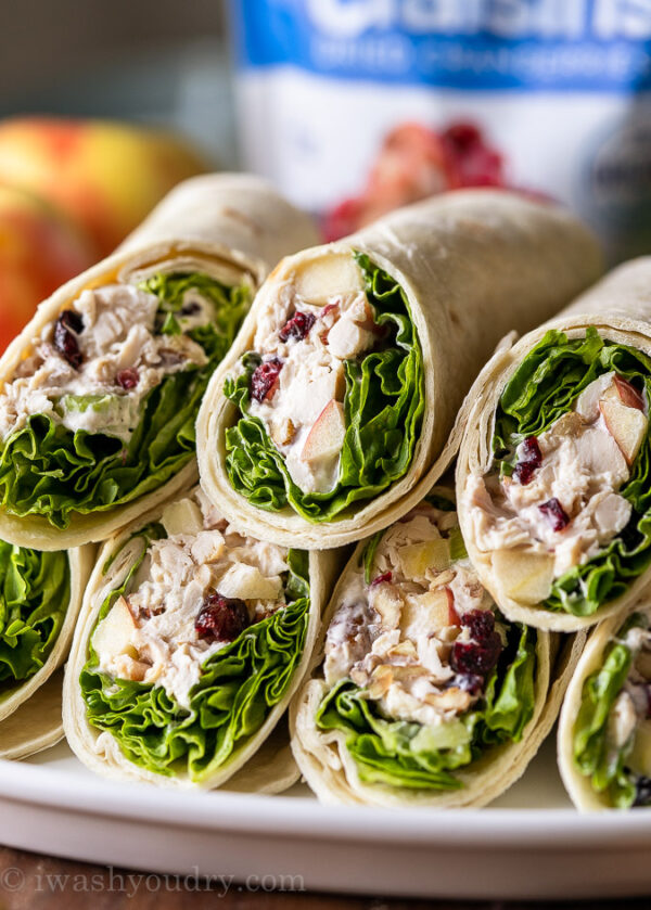Chicken Apple Salad Wraps - I Wash You Dry