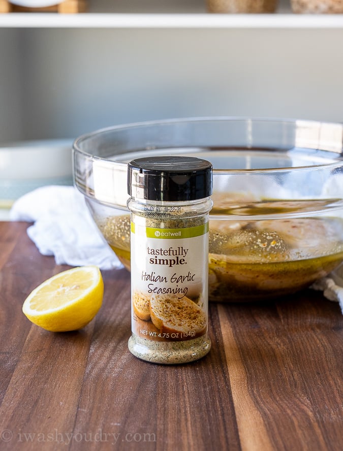 Italian Garlic Seasoning for grilled chicken marinade