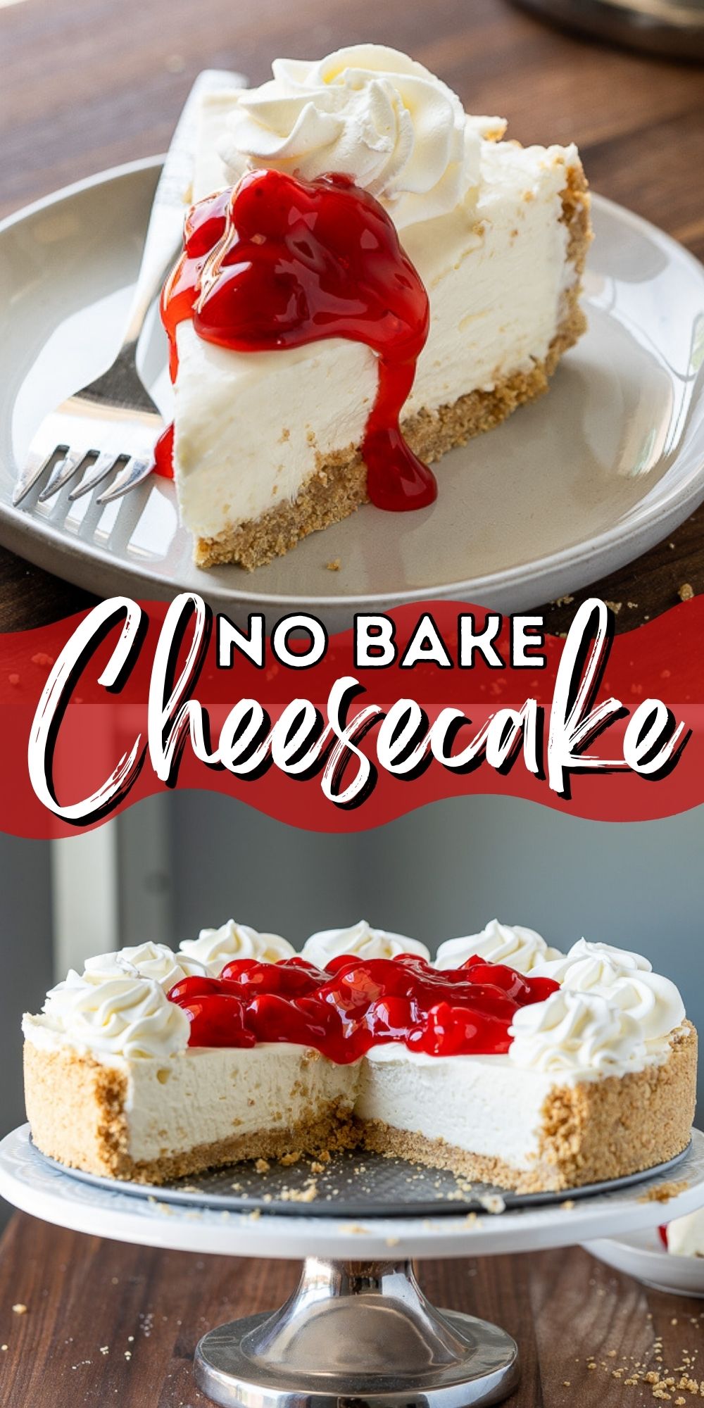 Easy No Bake Cheesecake Recipe - I Wash You Dry