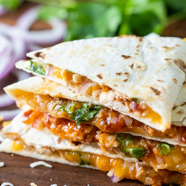 BBQ Chicken Quesadilla - I Wash You Dry