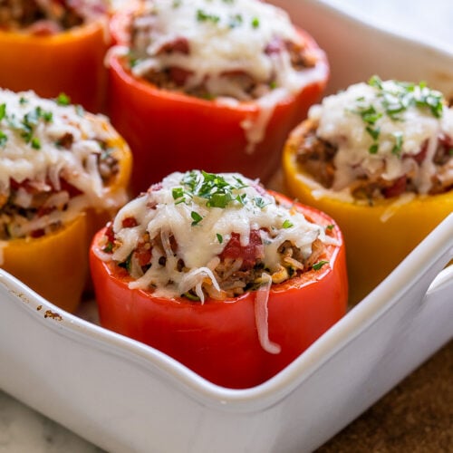 Easy Stuffed Peppers Recipe I Wash You Dry