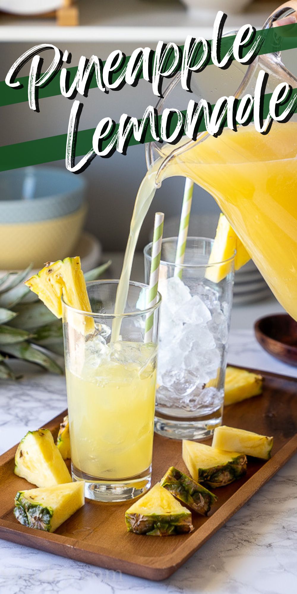 Sparkling Pineapple Lemonade Recipe - I Wash You Dry