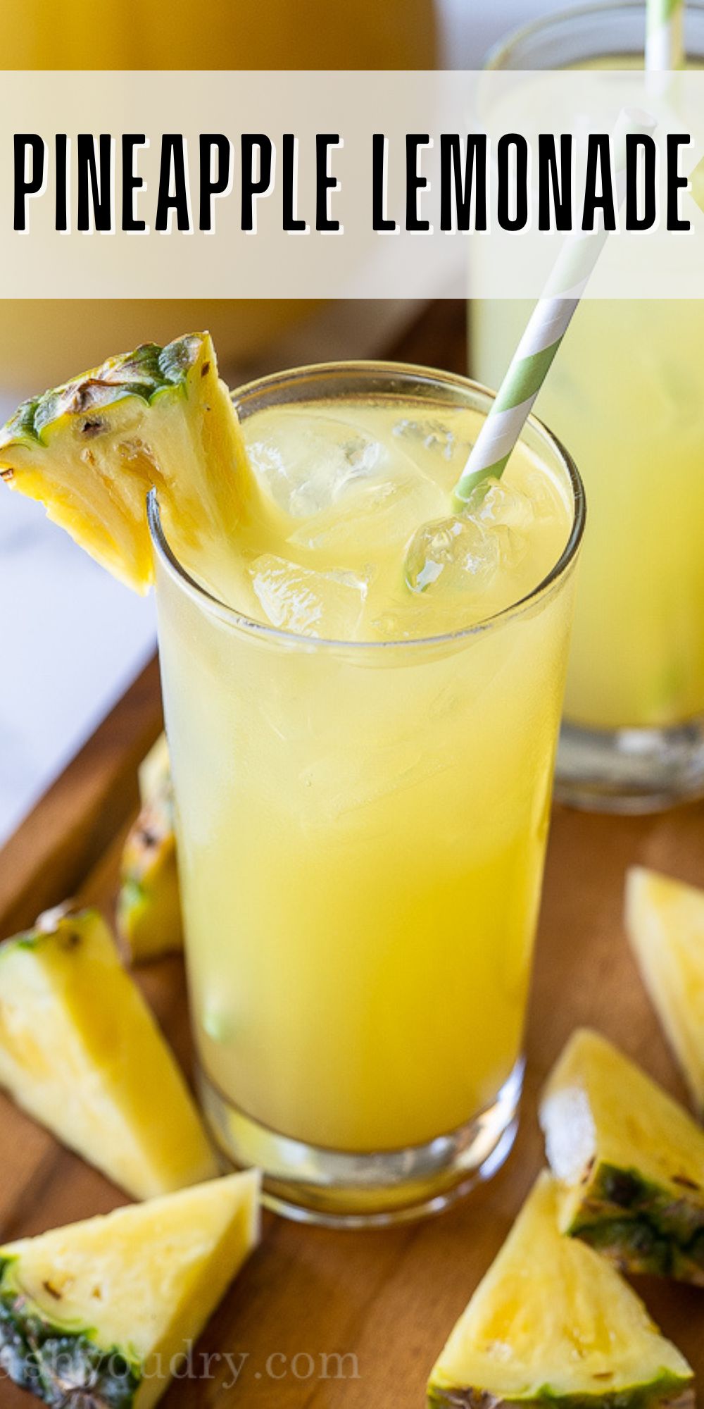 Sparkling Pineapple Lemonade Recipe - I Wash You Dry