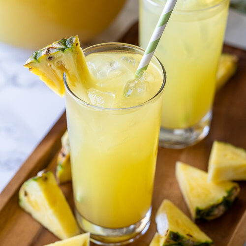 Sparkling Pineapple Lemonade Recipe - I Wash You Dry