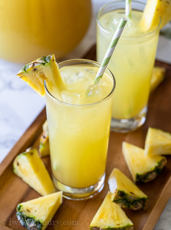 Sparkling Pineapple Lemonade Recipe - I Wash You Dry