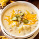This Creamy Cheeseburger Soup Recipe is a quick and comforting soup that's filled with hearty ground beef and potatoes. 