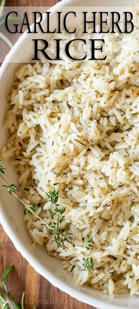 Buttery Garlic Herb Rice Pilaf Recipe