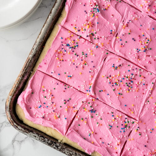 Fluffy Sugar Cookie Bars I Wash You Dry