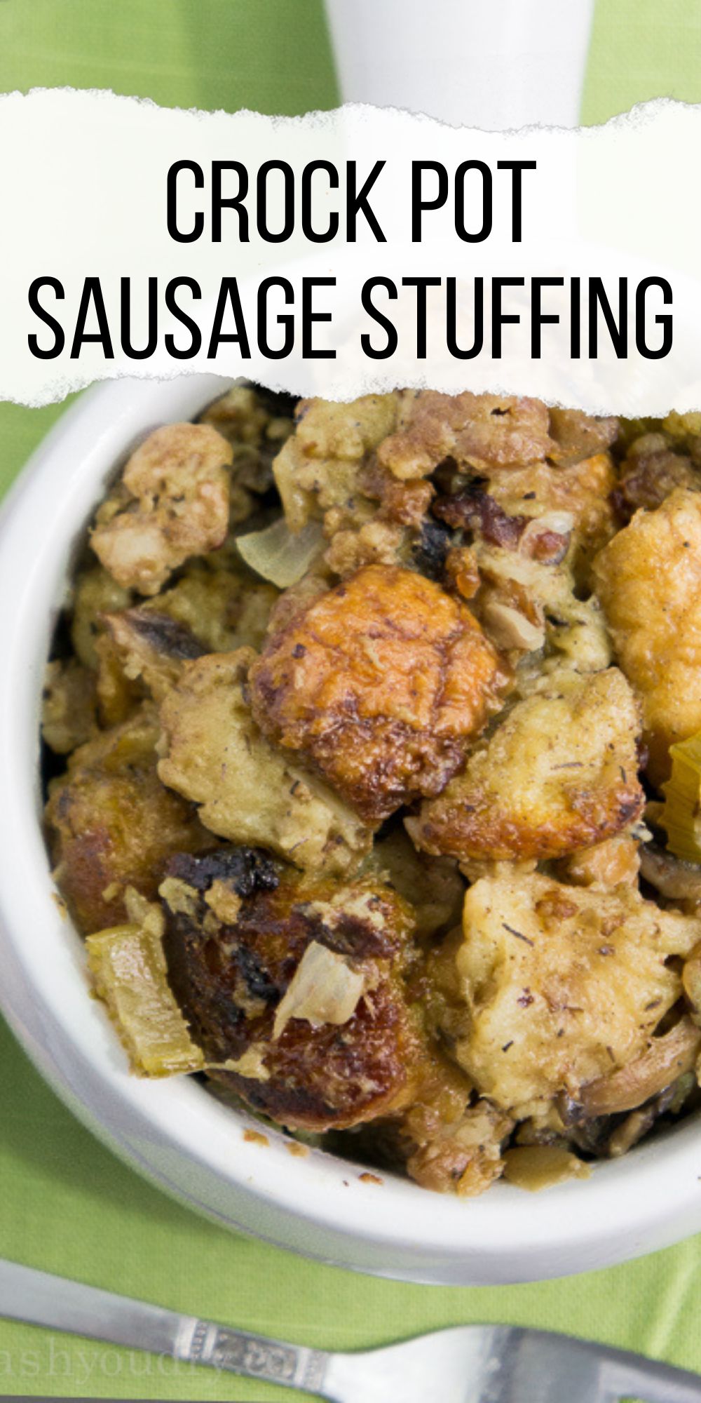Super Easy Crock Pot Stuffing I Wash You Dry