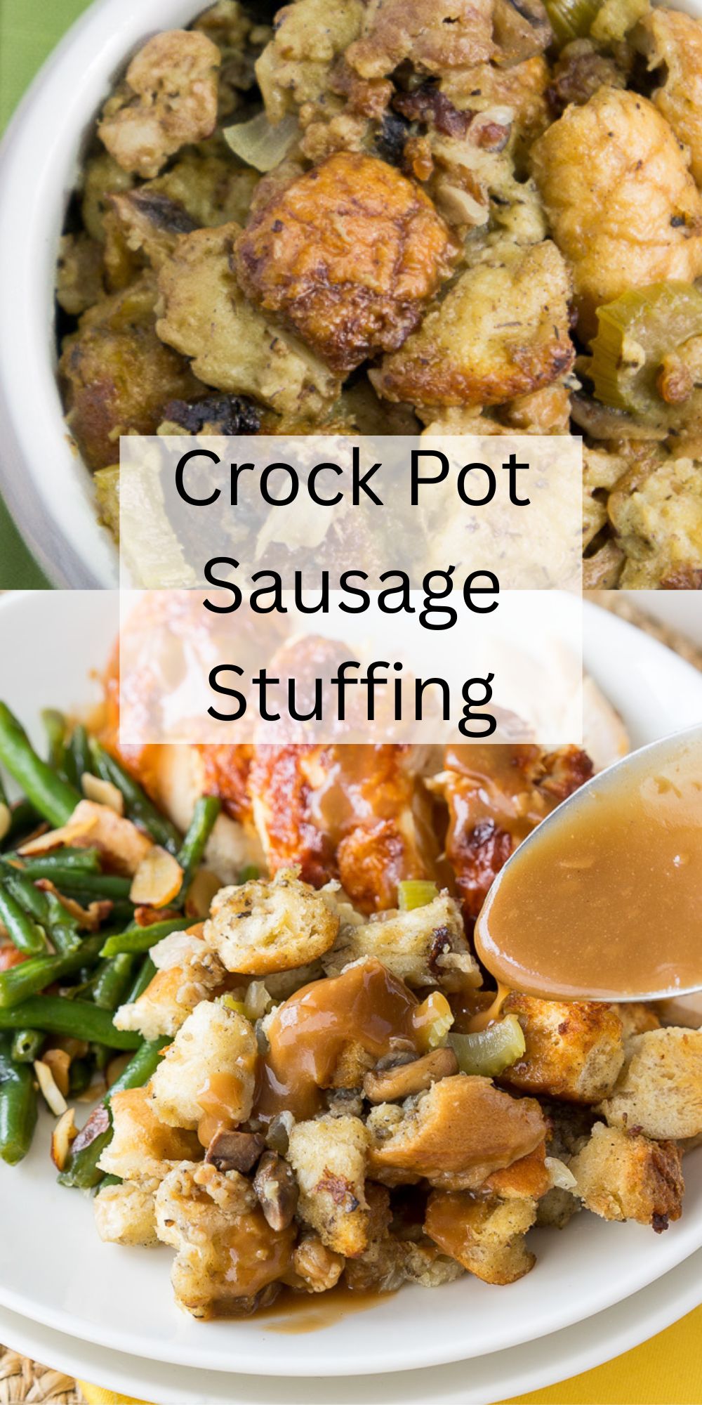 Super Easy Crock Pot Stuffing I Wash You Dry