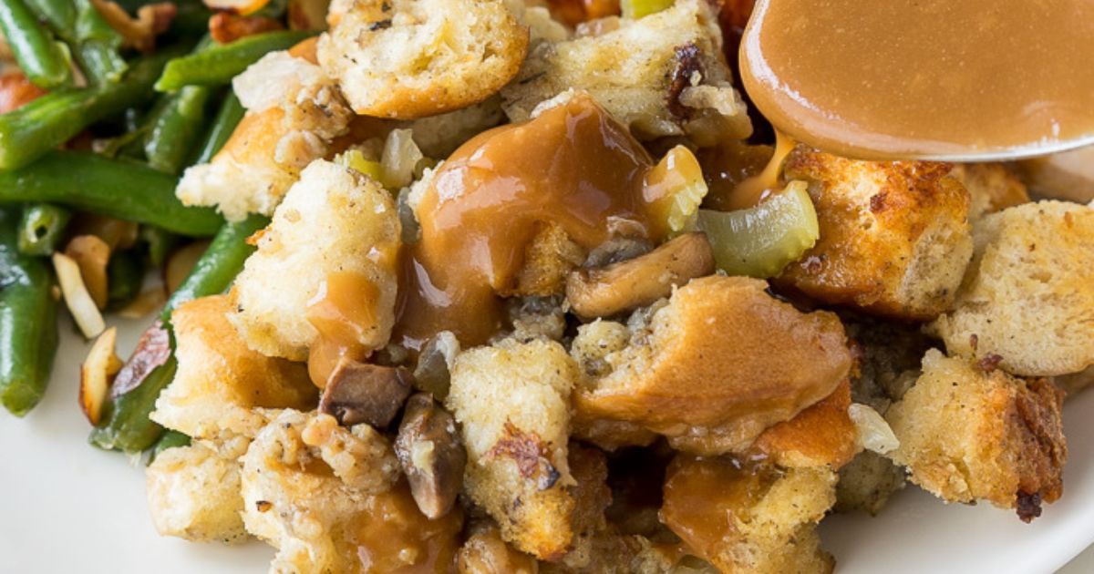 Crock Pot Stuffing (+Video) - The Country Cook