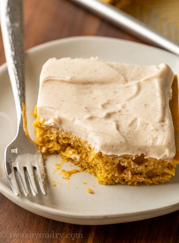 Pumpkin Sheet Cake Recipe - I Wash You Dry