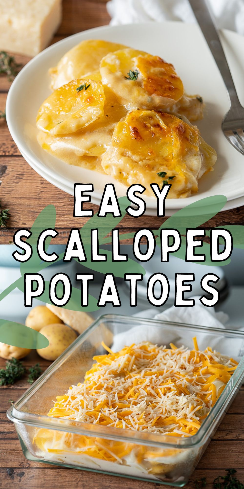 Cheesy Scalloped Potatoes Recipe - I Wash You Dry