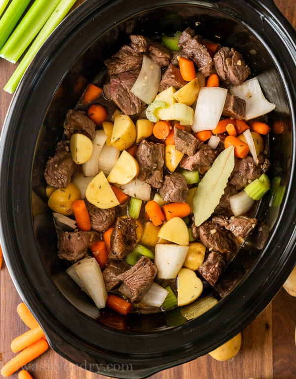 Slow Cooker Beef Stew Recipe - I Wash You Dry