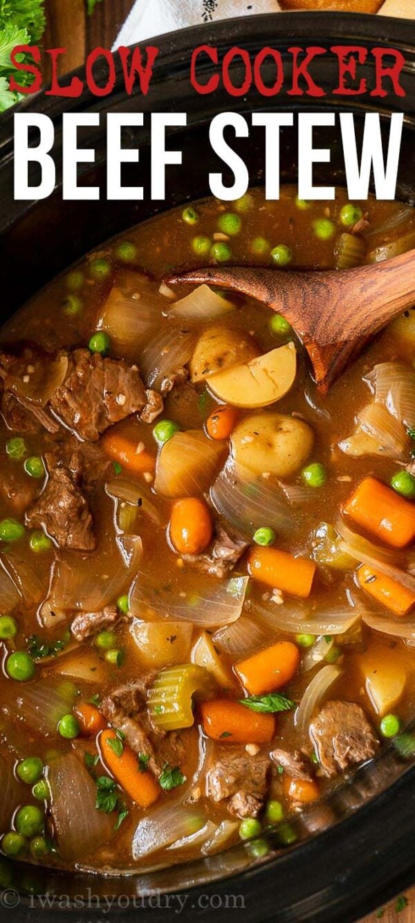 Slow Cooker Beef Stew Recipe - I Wash You Dry