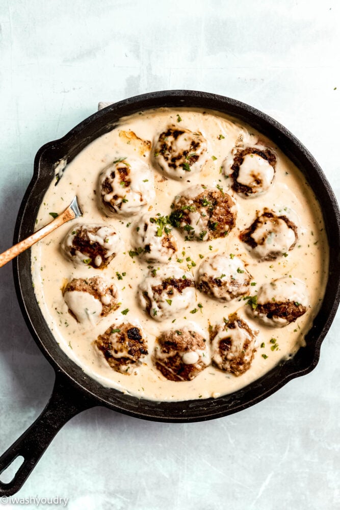 Homemade Swedish Meatball Sauce with Sour Cream