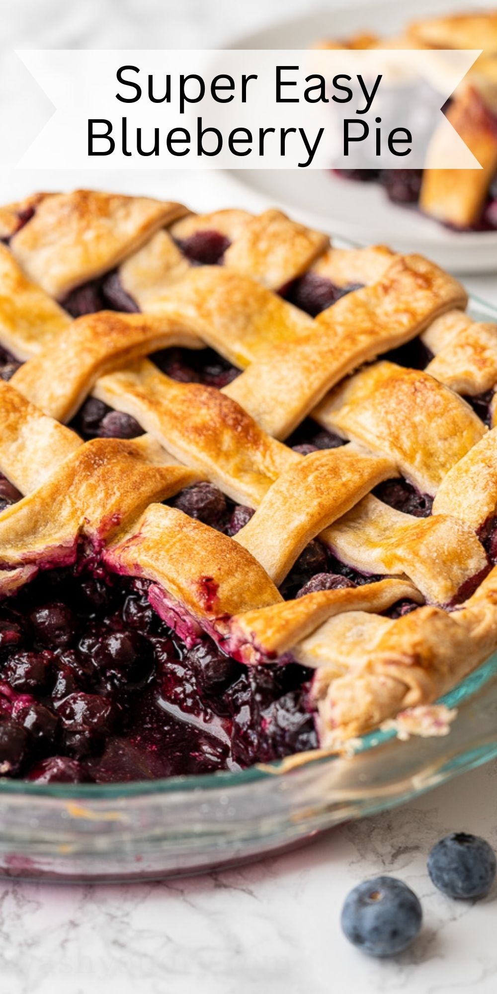 Homemade Blueberry Pie Recipe - I Wash You Dry