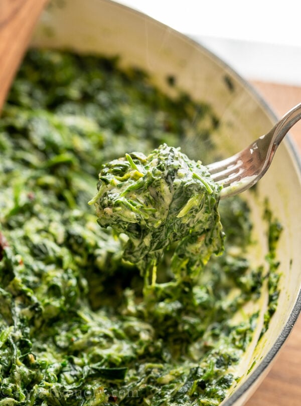 Easy Creamed Spinach Recipe - I Wash You Dry