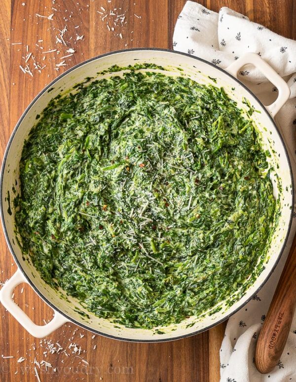 Easy Creamed Spinach Recipe - I Wash You Dry