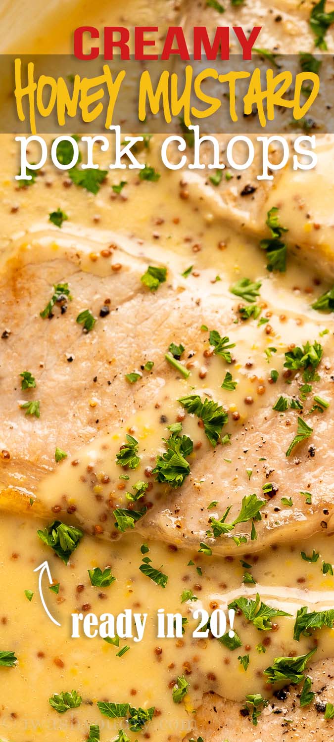 Creamy Honey Dijon Pork Chops - I Wash You Dry