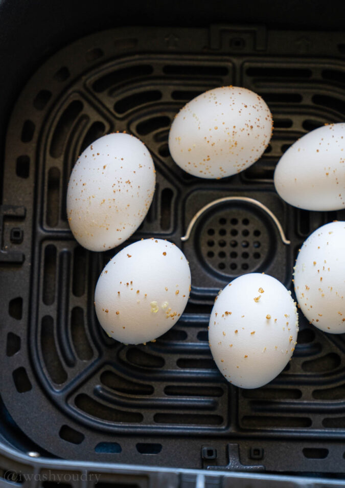 eggs with brown little bumps in air fryer