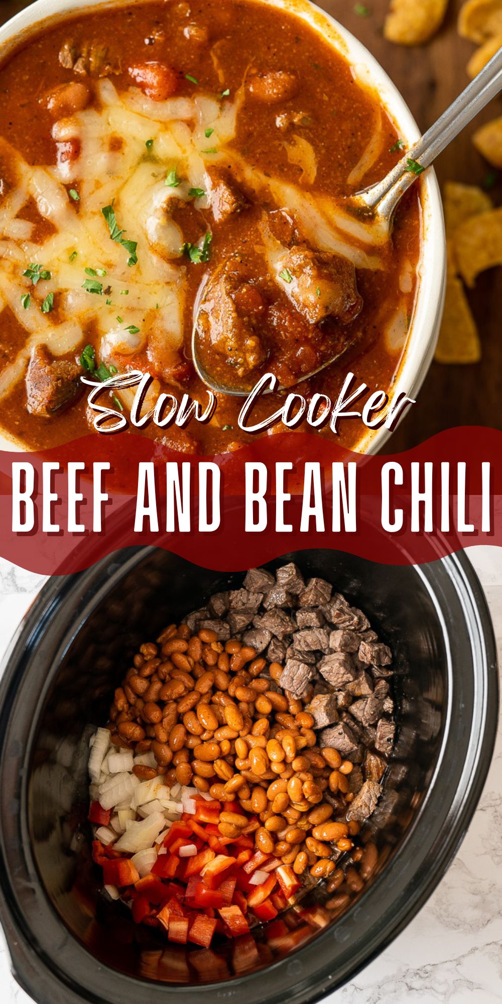 Slow Cooker Beef Chili Recipe - I Wash You Dry