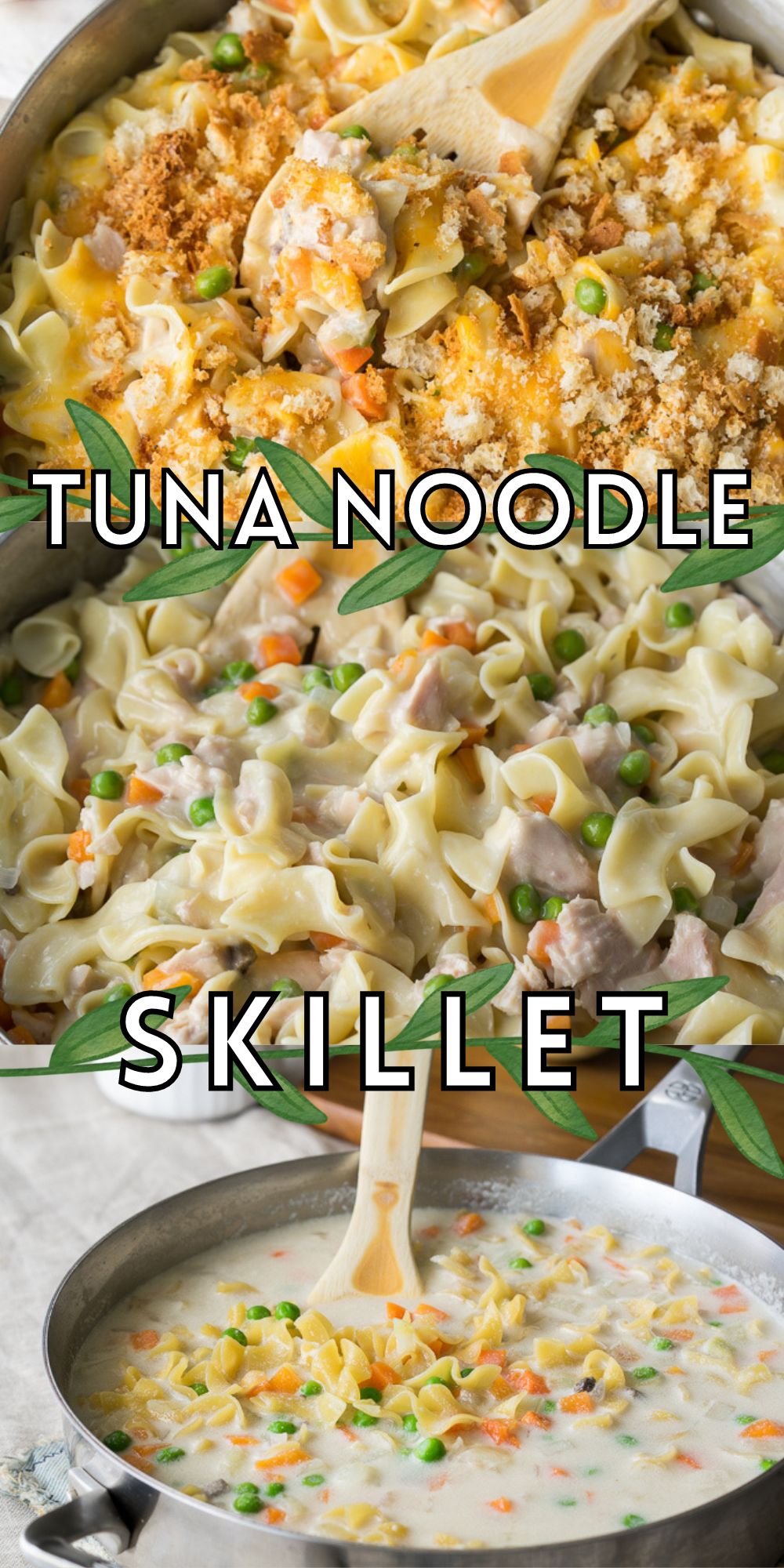 Tuna Noodle Skillet Casserole I Wash You Dry
