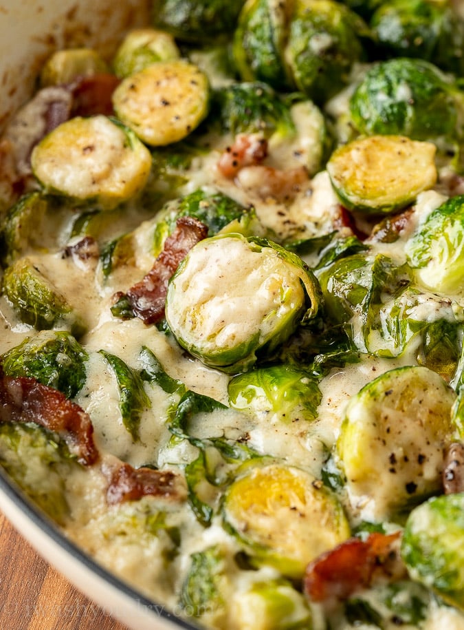side dish with brussels sprouts