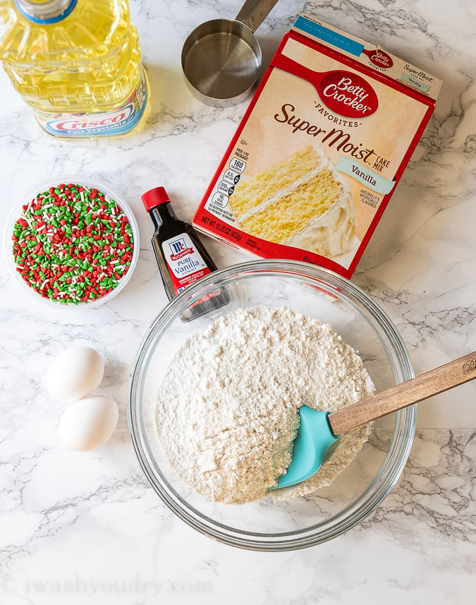 ingredients for cake mix cookies