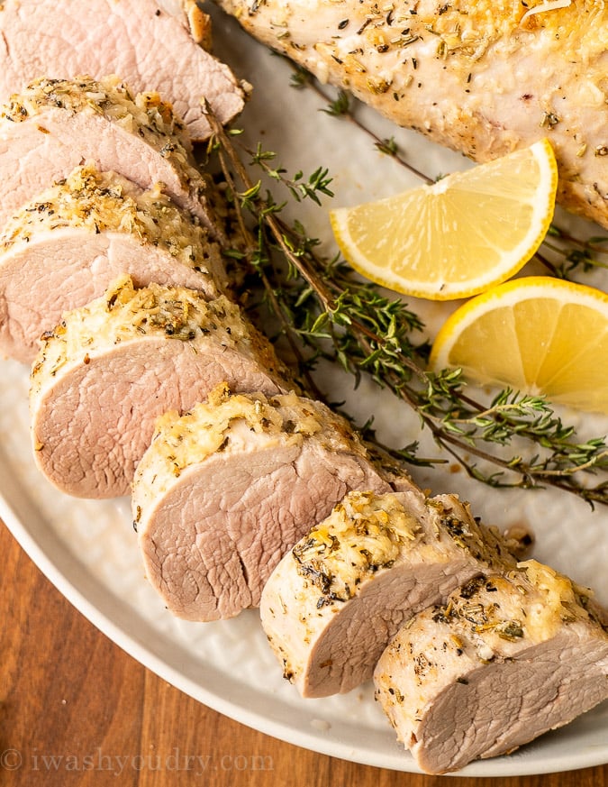 pork tenderloin with lemons and herbs