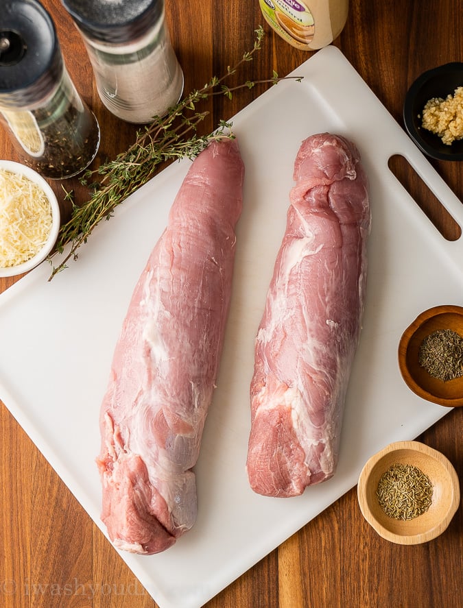 ingredient laid out on cutting board