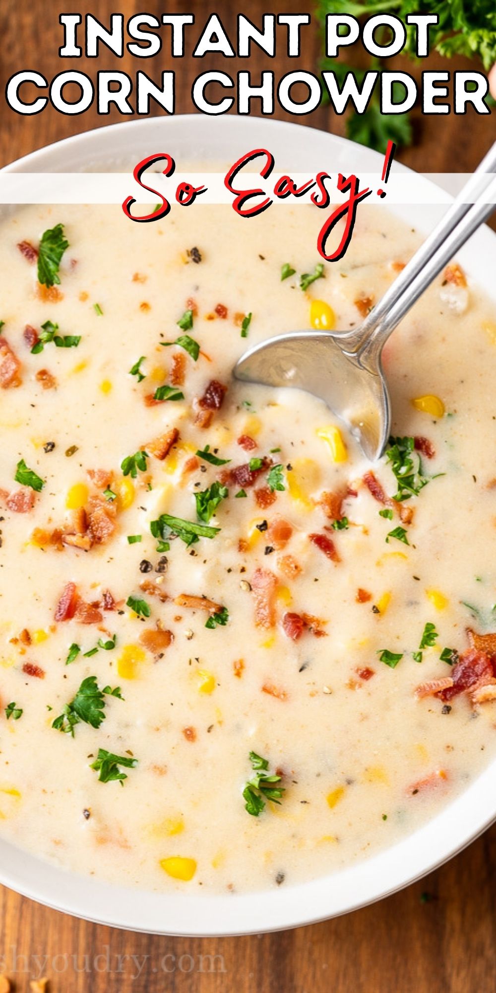 Instant Pot Corn Chowder Recipe - I Wash You Dry