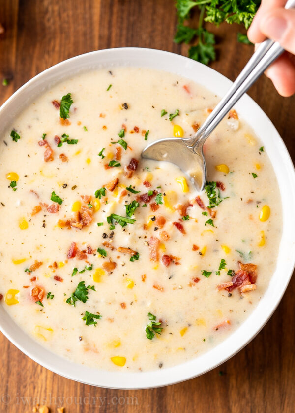 Instant Pot Corn Chowder Recipe - I Wash You Dry